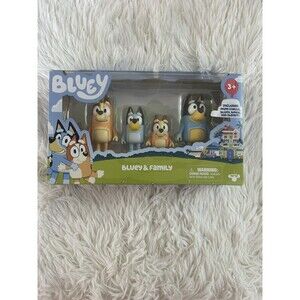 New Bluey & Family Figure Toys Chilli, Bluey, Bingo, Bandit